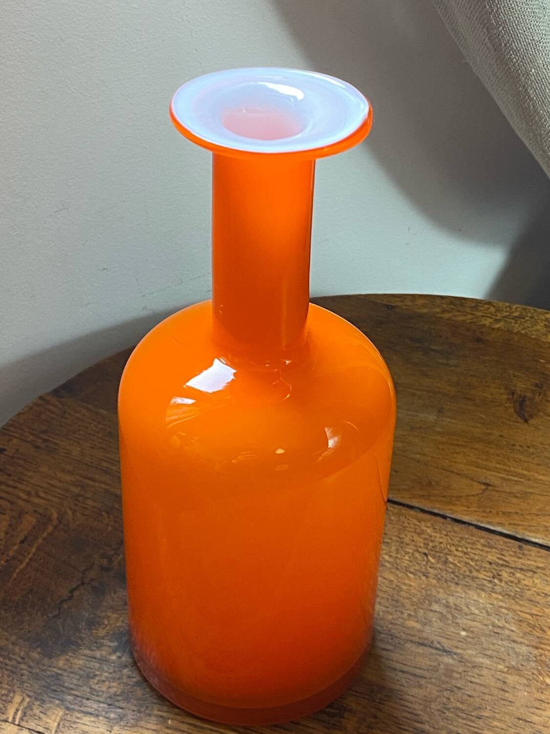 Glass vase, Otto Brauer for Holmegaard, 1960s