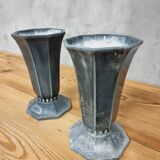 Vases anciens français vases de jardin en fonte émaillée