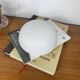 Vintage wall-mounted ceiling light, frosted white glass, half-moon shape, 20 cm.