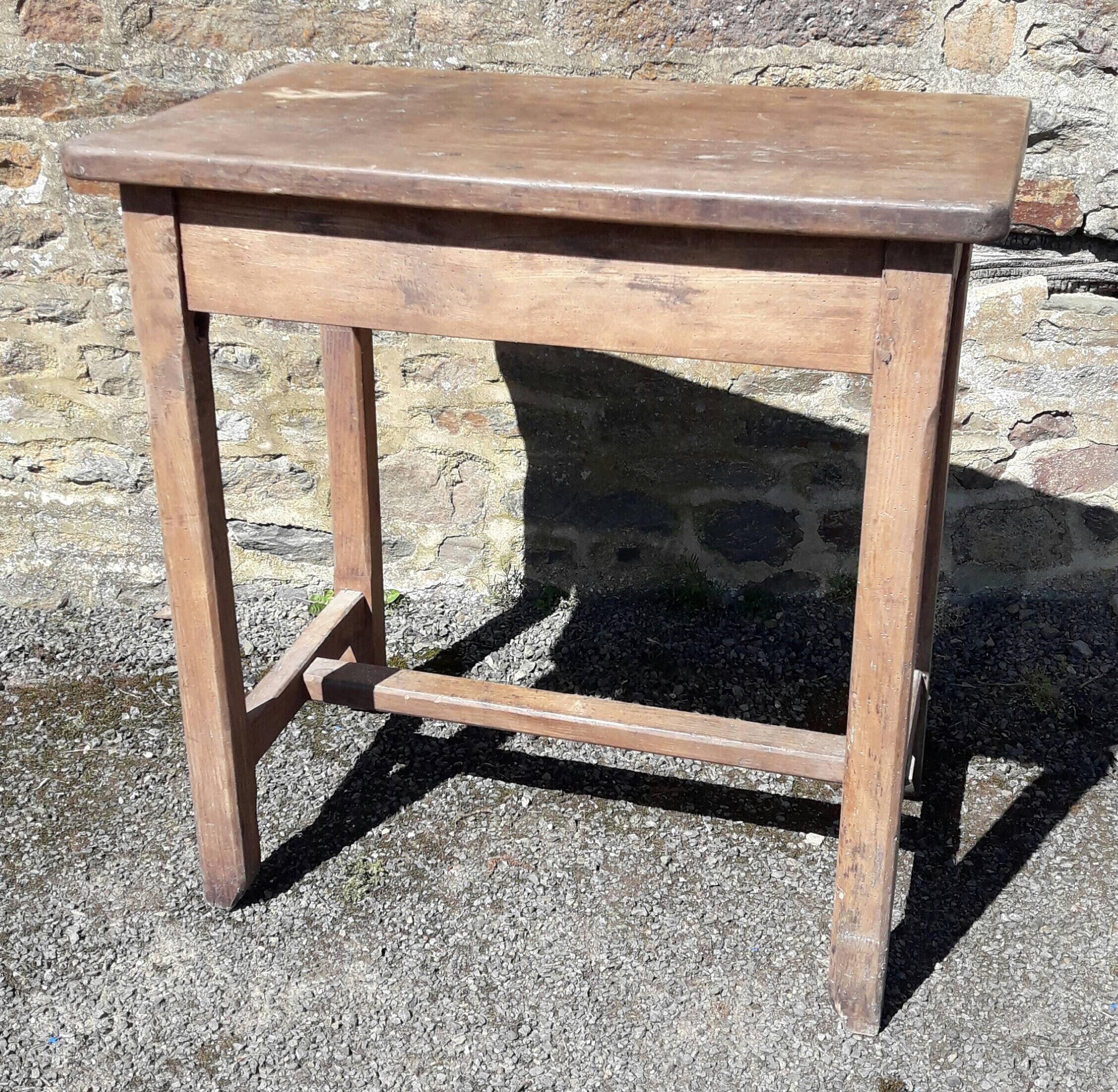 Antique desk table in solid wood