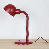 Vintage red metal desk lamp