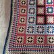vintage crochet bedspread made of granny squares