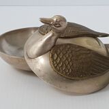 Bonbonniere 1970 vintage silver metal