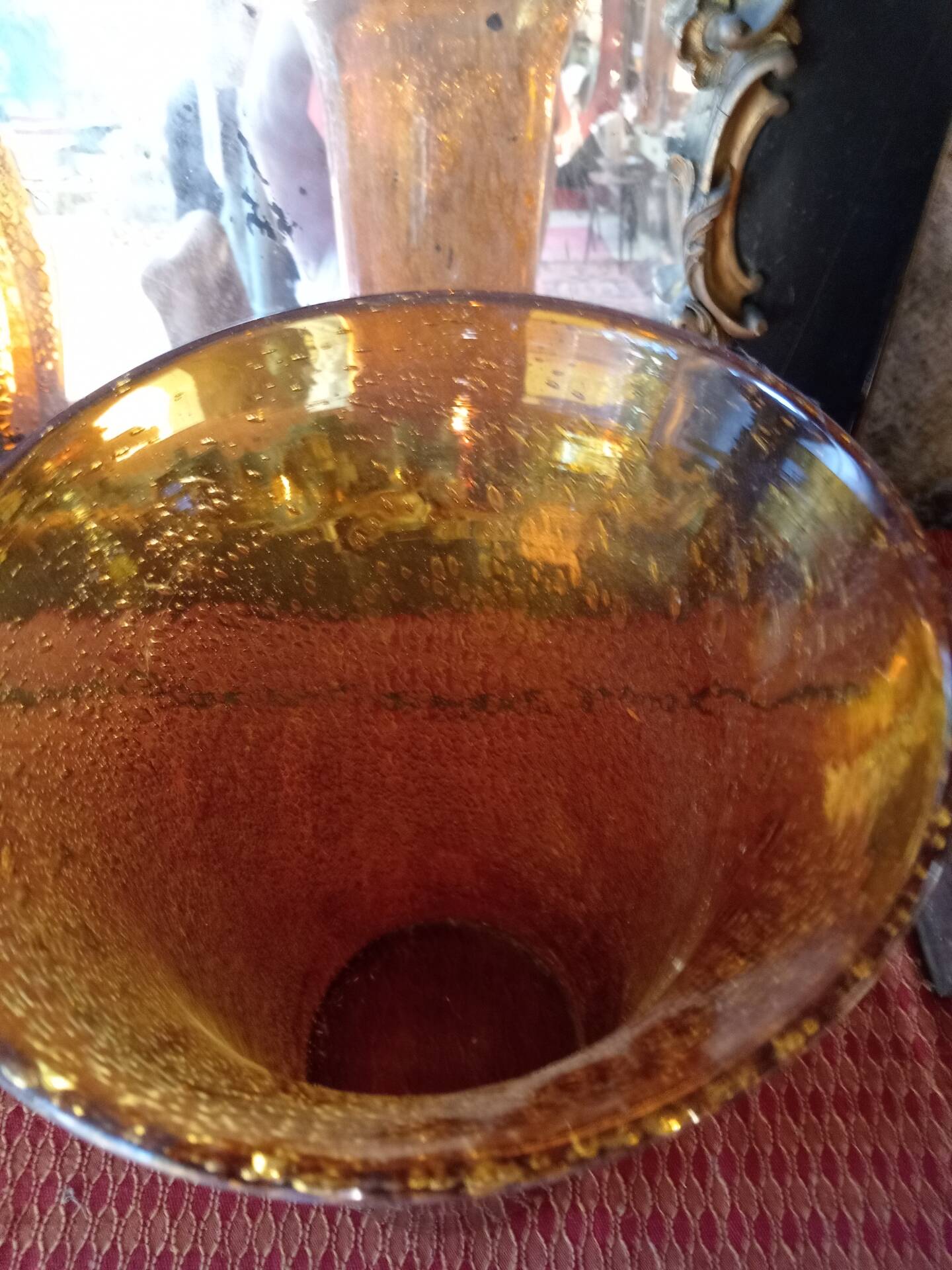 Amber Biot vase
