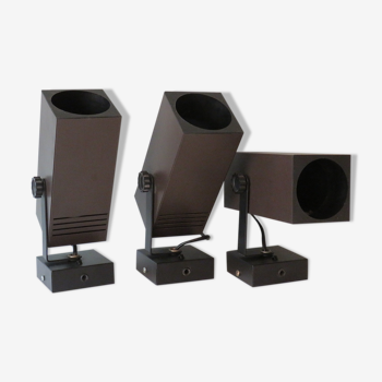 Set de 3 spot minimalistes par Philips 1970 Les Pays Bas