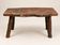 Rustic coffee table in solid wood – brutalist spirit