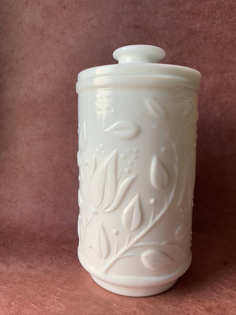 Pot opaline blanc