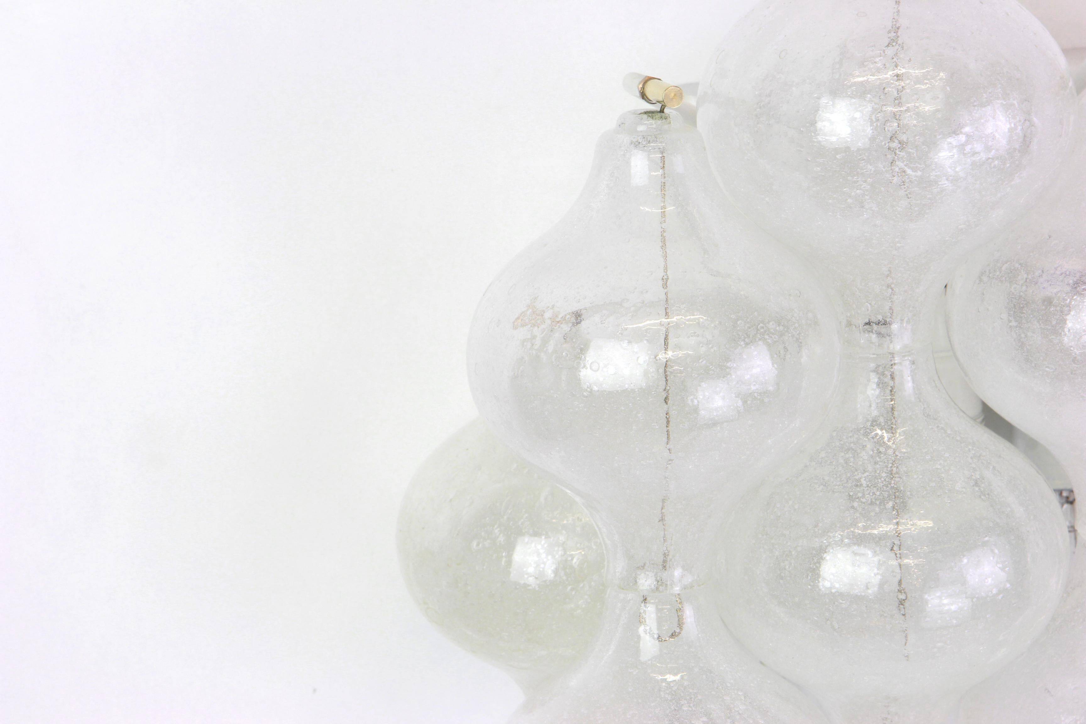 Pairs of large wall sconces 'Tulipan' Kalmar, Austria, 1970s