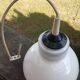 Suspension vintage en opaline