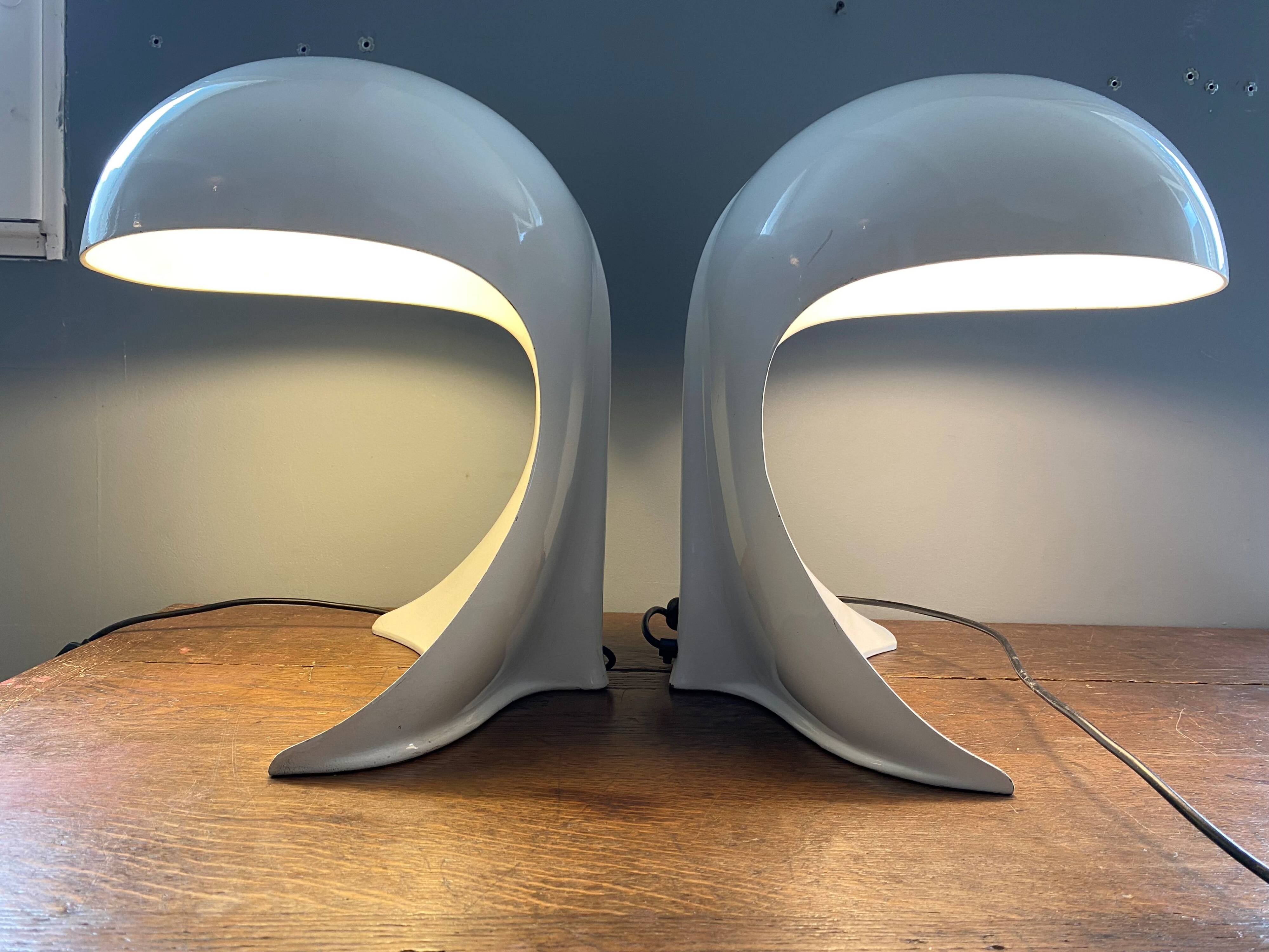 Pair of Dania lamps by Dario Tognon for Artemide vintage 1969