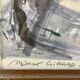 Lithographie ancienne Marius Girard Notre-Dame