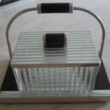 Bonbonnière on art deco mirror tray 1930