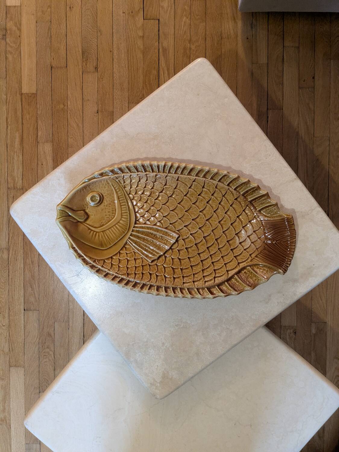 Large fish dish Sarreguemines