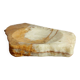 Empty pocket in orange and white marble ashtray