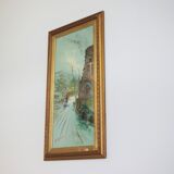 Paintings, oil on canvas, Moretti, 1970, set of 3