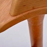 Set of four modern mid-century Scandinavian rustic dining chairs