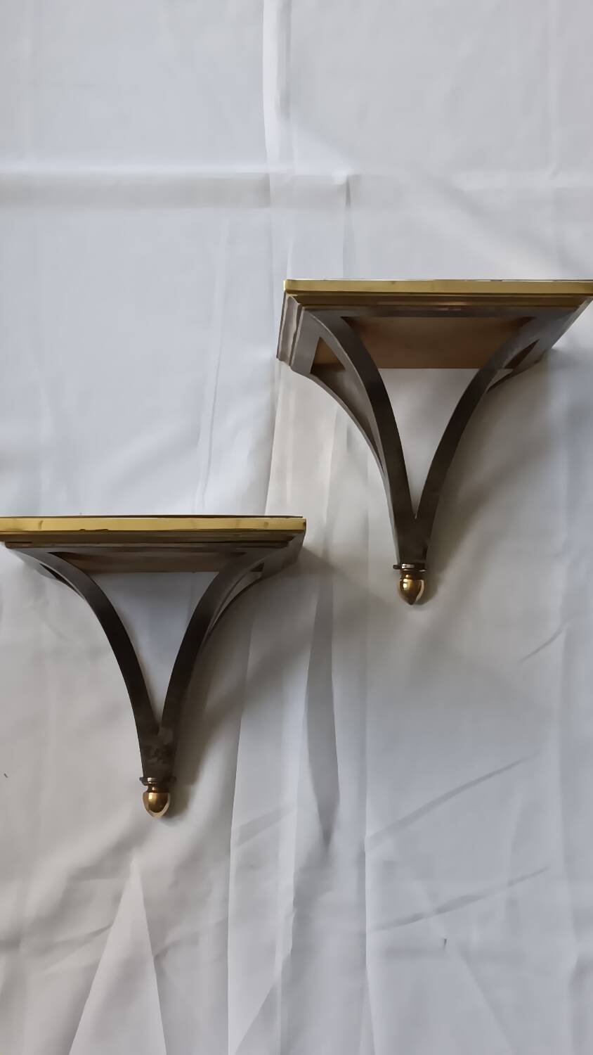 Paire d'appliques maison Jansen