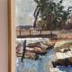 Original Mid Century Swedish Oil On Canvas – “Vinterdag” – Vintage & Framed
