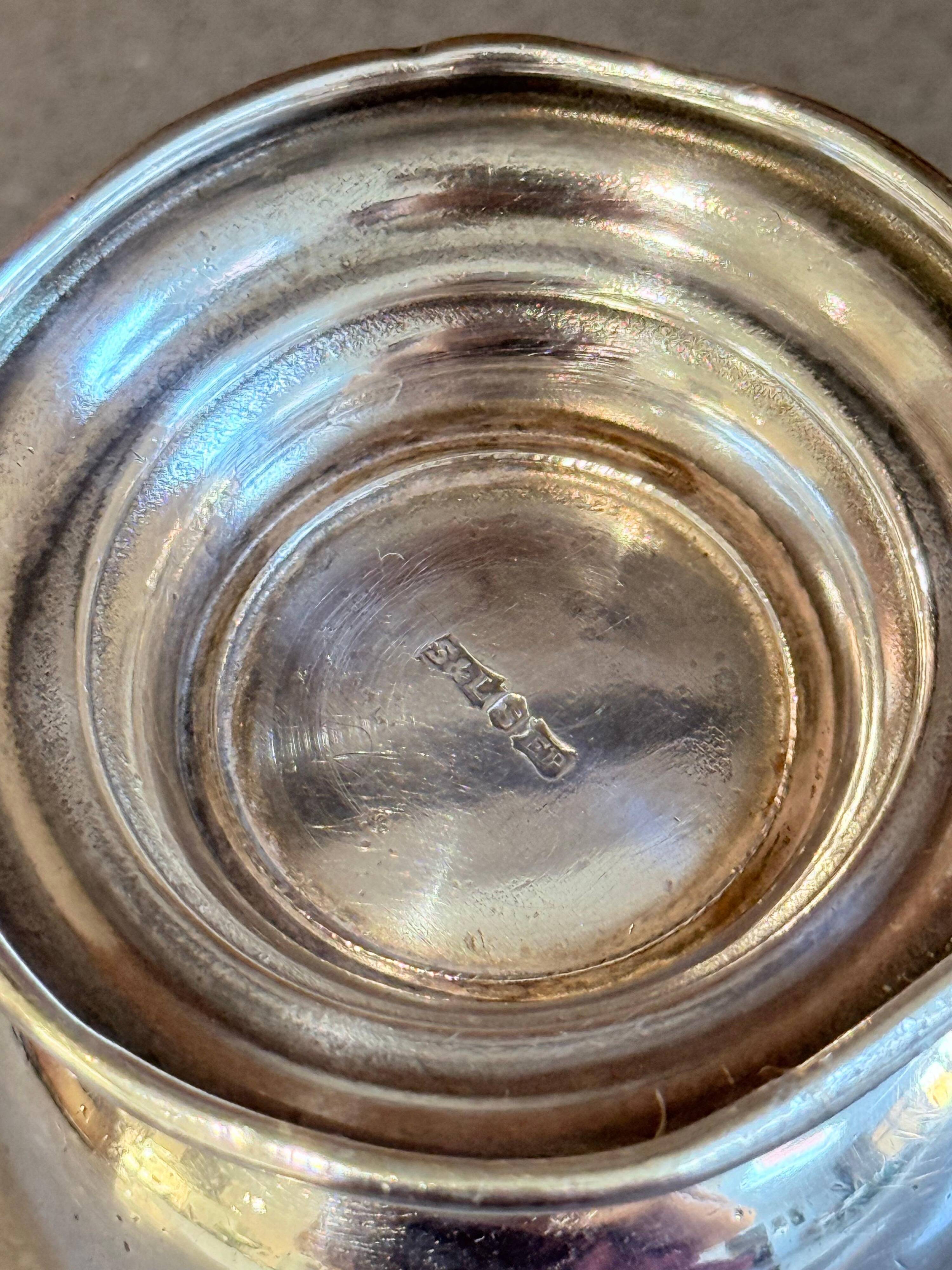 Tankard en argent anglais vintage