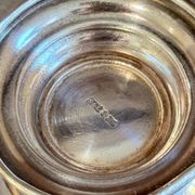 Vintage English Silver Plate Tankard Mug Elegant Footed Pewter Style Tea Cup