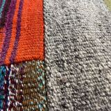 Vintage turkish kilim cushion cover, 40 x 40 cm