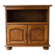 Traditional antique TV cabinet made of solid wood.
