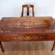 Louis XVI style italian bank desk and bench, 1920s