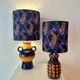 Upcycled table lamp made from an original 1970s Pop Art Dümler & Breiden vase.