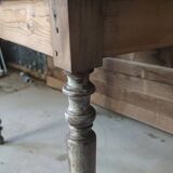 Small farm table with turned legs