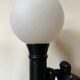 Figurative ceramic and opaline lamp from the 70s
