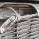 chiffonier, linen chest of drawers made of wood, wicker and fabric