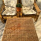 Square rattan coffee table - 67 cm