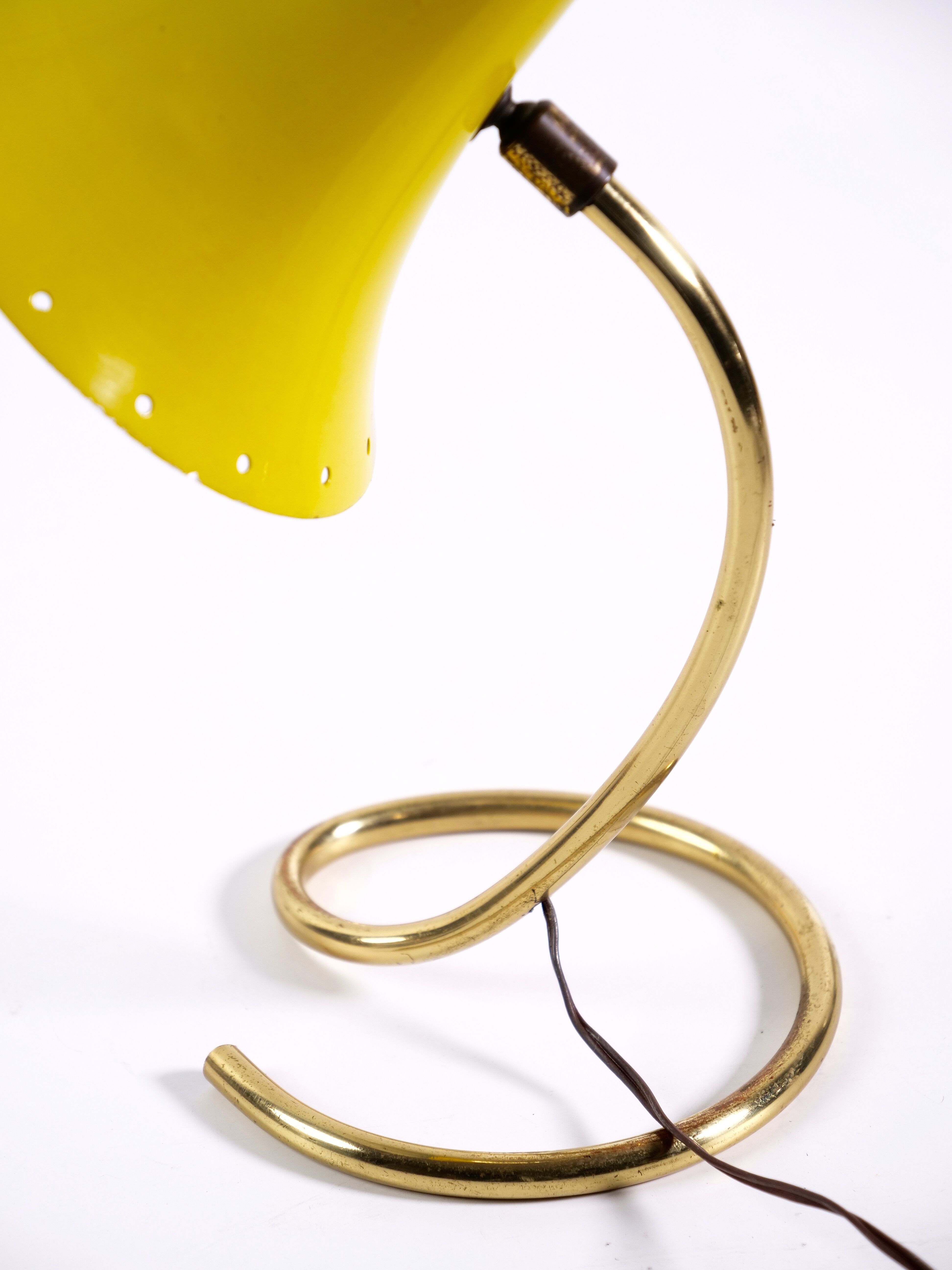 Lampe cocotte vintage jaune