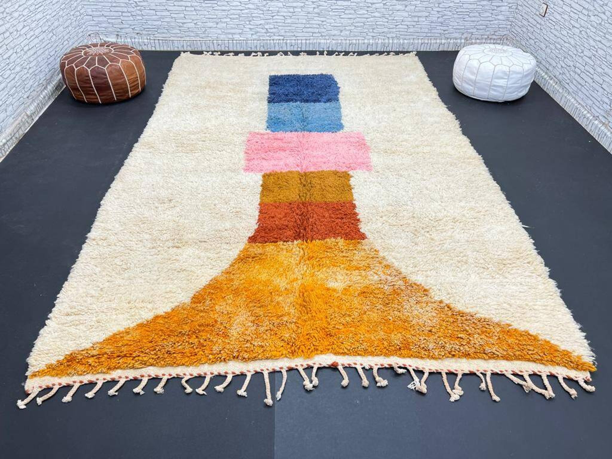 Tapis marocain artisanal fait main 3x2 m