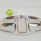 Divided Stainless Steel Tray by Carlo Mazzeri for Alessi, Italy, 1960s