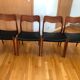 4 Danish jlmoller chairs from the 50s