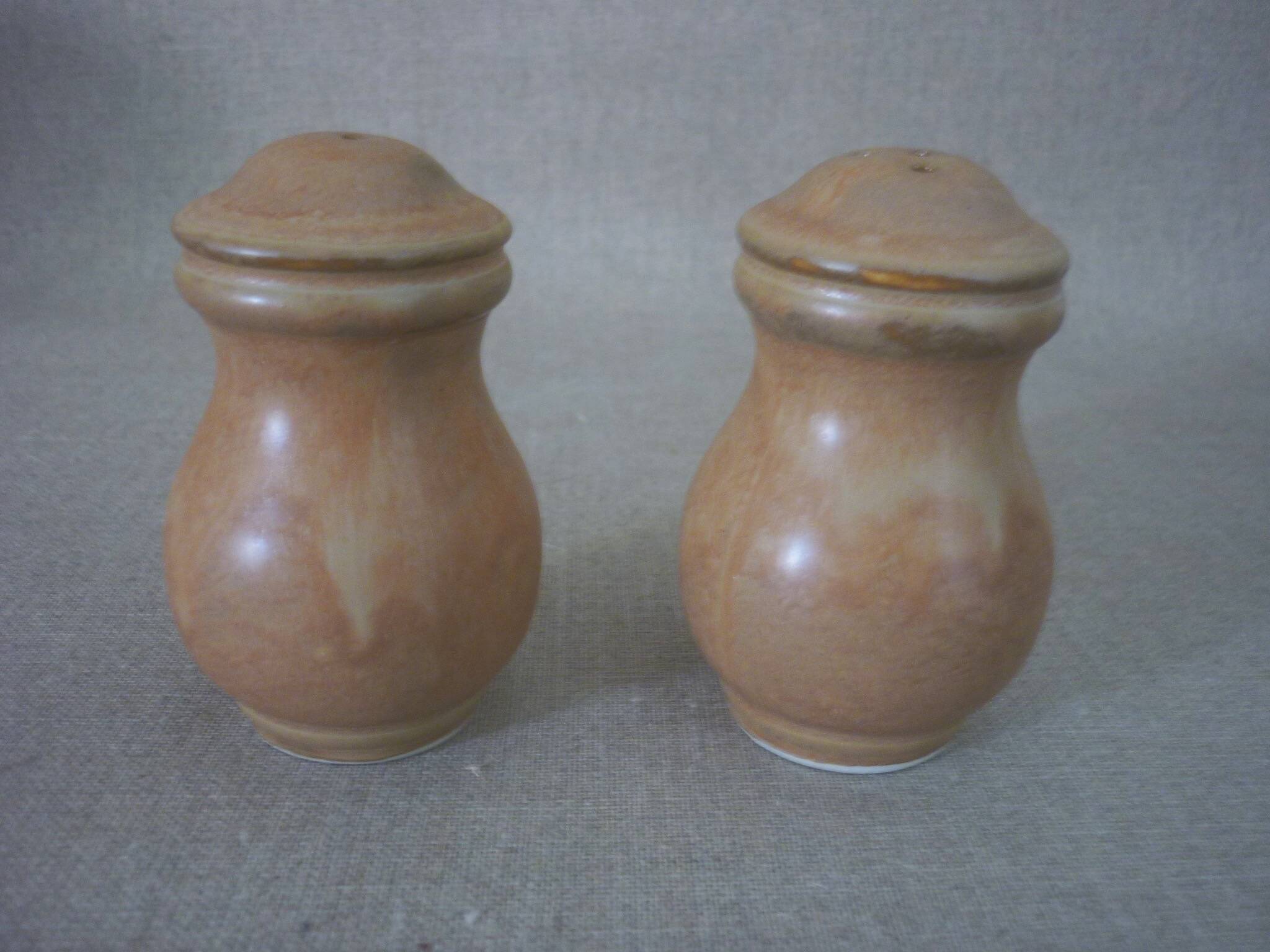 Stoneware salt and pepper shakers