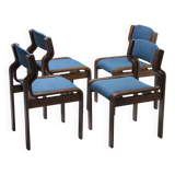 Set of 4 Dining Chairs, Ludvík Volák, 1970s-1980s, Czechoslovakia