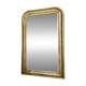Louis-Philippe antique mirror with silver leaf, 19th century.