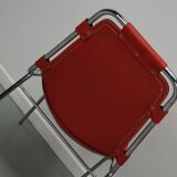 Set of Two Red Chairs by Dalvera for Les Arcs, 1960s