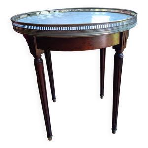 Guéridon style Louis - laiton blanc