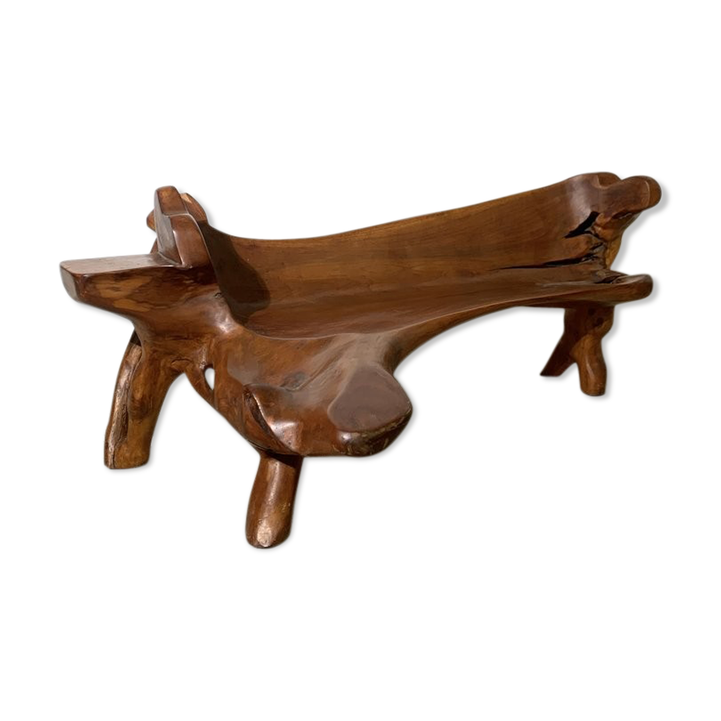 Brutalist bench in olivier