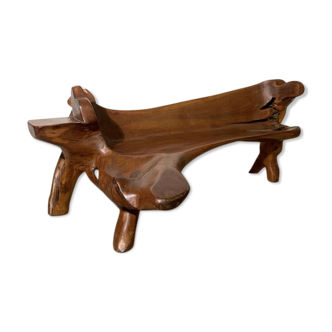 Brutalist bench in olivier