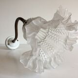 Porcelain and brass sconce