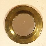 Round brass mirror 19 cm