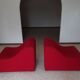 Pair of chromatic swivel armchairs by Kwok Hoi Chan, Steiner