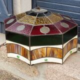 Art style stained glass suspension, diameter 58cm