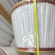 Set of 3 large vintage pleated fabric lampshades – trimmings –