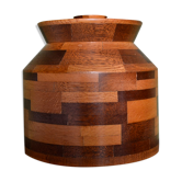 Wooden box with lid