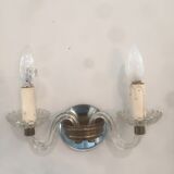 Paire d'appliques en verre des années 50